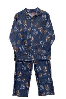 NWT Boys 4,5/6,7 2 pc football themed pajamas set  