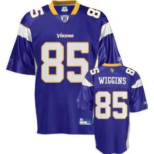  Jermaine Wiggins Purple Reebok NFL Minnesota Vikings 