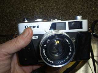 CANON CANONET QL17 VINTAGE 35MM CAMERA BLack & CASE  