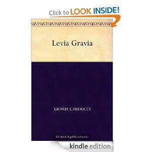   Gravia (Italian Edition) Giosue Carducci  Kindle Store