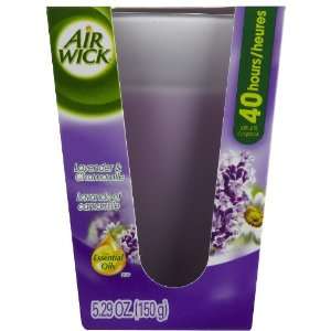  Air Wick Frosted Candle, Rich Lavender & Warm Velvet, 5.29 