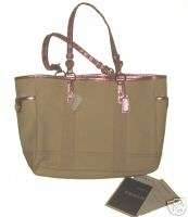 Coach Pink Canvas Gallery Tote Bag Purse NWT AUTH $398  