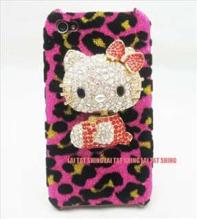 Bling 3D Rhinestone Hello Kitty Case for iphone 4 4S  