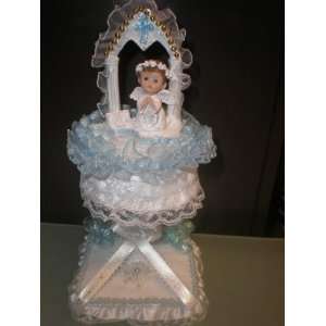  Baby Baptism/first Communion Cake Topper Centerpiece 