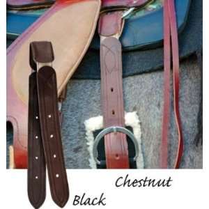  Cashel Western Elastic Billet Strap   Leather Black 