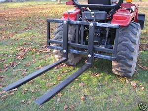 point tractor pallet forks brush skid logs debris new  