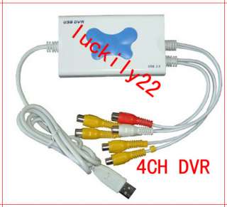 Channel USB DVR USB Video Capture (both xp,windows,vista)