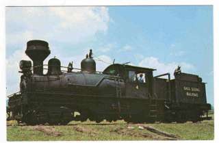 Shay Locomotive #4 Cass Scenic Railroad Train postcard  