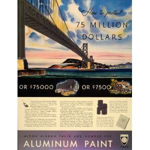   Ad Alcoa Aluminum Oakland Bay Bridge San Francisco   Original Print Ad