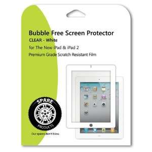   Clear Bubble Free Screen Protector for The New iPad   1 Pack   White