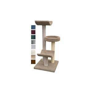    OW 4 ft. 4 in. Three Tier Cat Play Station   Off White