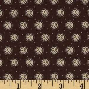  44 Wide Moda Pure Sweet Swirled Dots Cocoa Fabric By The 