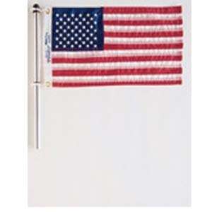  Flag Pole with Charlevoix Flag Clips 24 Inch Flag Staff 