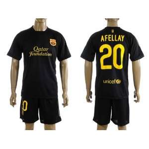   20 afellay away home soccer jersey football uniform