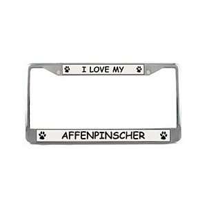  Affenpinscher License Plate Frame