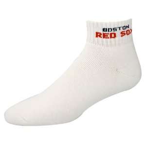  Boston Red Socks White Ankle Socks