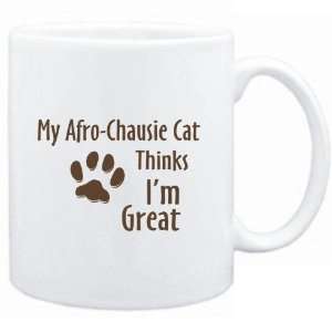 Mug White  MY Afro Chausie THINKS IM GREAT  Cats  