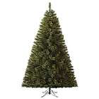 FT WHITE PRE LIT CHRISTMAS PINE TREE ~ CLEAR LIGHTS 