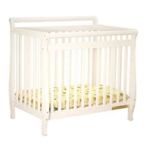  AFG Baby Furniture 8018W Athena Mini Amy Crib in White 