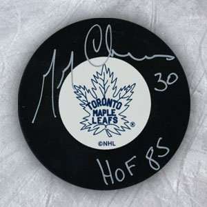 Gerry Cheevers Toronto Maple Leafs Autographed/Hand Signed Hockey Puck 