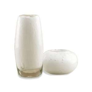  Ferraro Modern Milk Seeded Glass Vase   Right