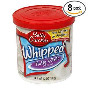 Betty Crocker Ready to Serve Soft Whipped Frosting, Fluffy White, 12 