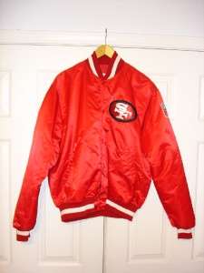 49ers Starter Jacket Vintage S F Pro Line NFL Mens Jacket satin 80s 