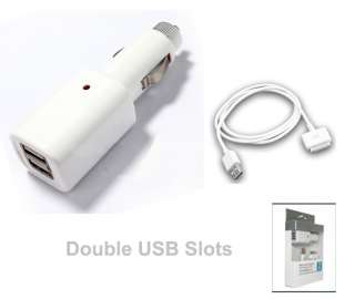   USB CAR CHARGER FOR APPLE IPHONE 3G 3GS 4 IPOD CAR CHARGER  