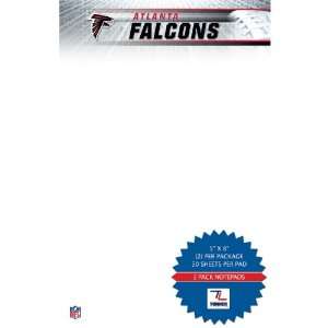  John F. Turner Atlanta Falcons 5x8 Notepad  2 Pack Sports 