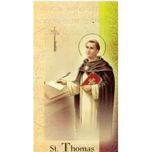  St. Thomas Aquinas Biography Card (500 190) (F5 552)