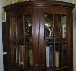 Contemporary Mahogany Corner Cabinet  