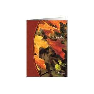  Watercolor leaf Autumn Romantic Greeting Card Card Health 