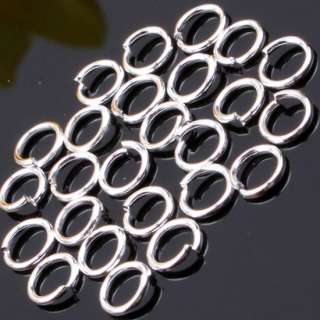 Bulk 50pcs 4mm Silver Plated Open Jump Ring Findings  