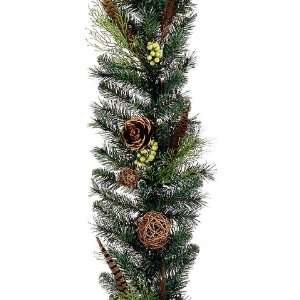  6 x 10 Pheasant Artificial Christmas Garland with Pine 