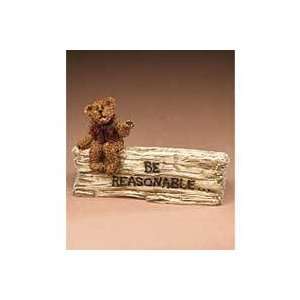  Boyds Bears Percy Be Reasonable Desk Sign Retired 4146 