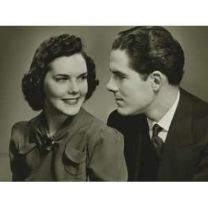  Couple Looking in Eyes, Posing in Studio, Portrait 