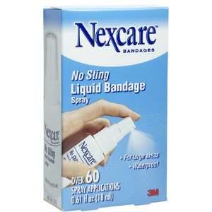  Nexcare No Sting Liquid Bandages, Spray 0.061 oz (Quantity 