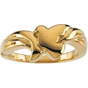  Ring 14K Yellow Gold Holy Spirit Ring Jewelry