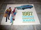 1967 Chevrolet Chevelle Chevy II Wagons Sales Brochure Vintage