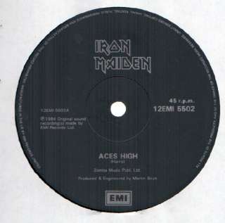 Iron Maiden Aces High 12 NM/VG++ UK EMI 12EMI 5502  