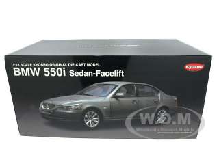 BMW 550i E60 5 SERIES GRAY 118 DIECAST KYOSHO  