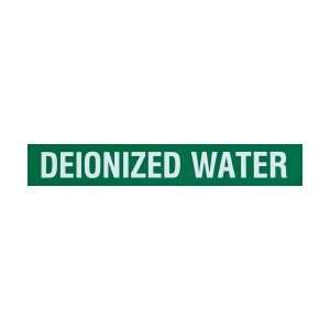  Made in USA Deionized Water Grn 1 2.5 Pres/sen Pipe Markr 