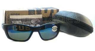   del Mar Fisch Black Blue Polarized 580 Glass Lens Sunglasses  