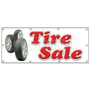  36x96 TIRE SALE BANNER SIGN shop used tires signs recap 