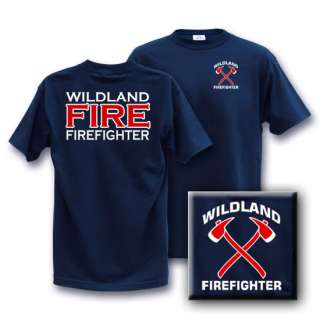 WILDLAND FIRE Medium Firefighter T Shirt Fire Crew  
