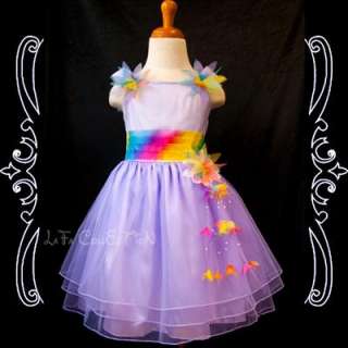   Princess Wedding Pageant Costumes Dance Dresses NEW Purple 4 5 years