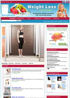 Ready Made Weight Loss Guide Affiliate Website Business  
