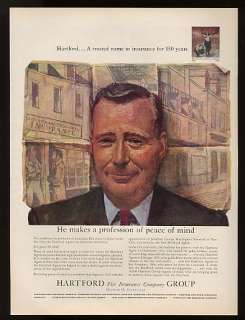 1960 Hartford Insurance Agent Peace of Mind Ad  