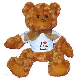  I Love/Heart Air Traffic Controllers Plush Teddy Bear with 
