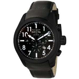 INVICTA I FORCE CHRONOGRAPH BLACK LEATHER WATCH 6441  